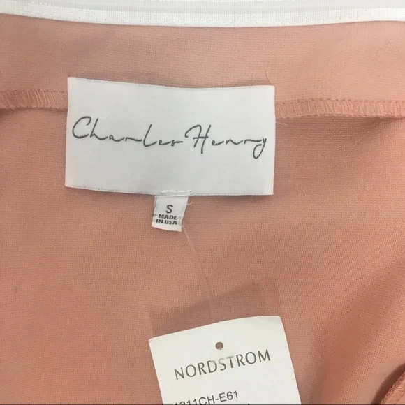 NWT Charles Henry Blush Peach Strapless Mini Dress Size Small - Picture 5 of 8